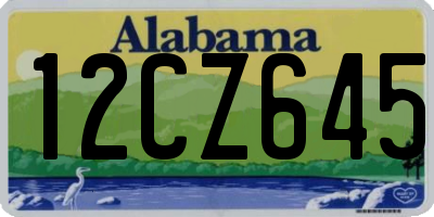 AL license plate 12CZ645