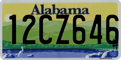AL license plate 12CZ646