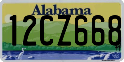 AL license plate 12CZ668