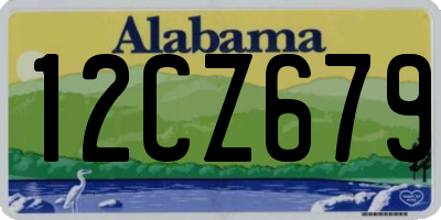 AL license plate 12CZ679