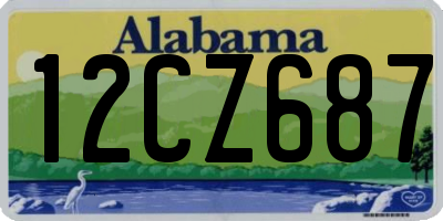 AL license plate 12CZ687