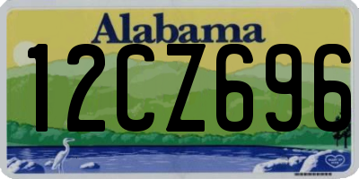 AL license plate 12CZ696