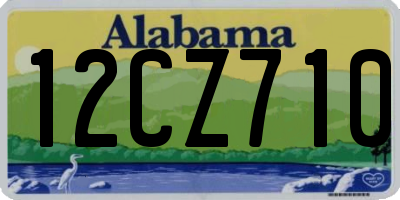 AL license plate 12CZ710