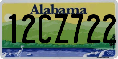 AL license plate 12CZ722