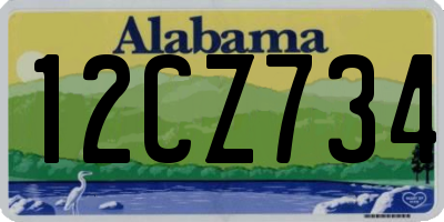 AL license plate 12CZ734