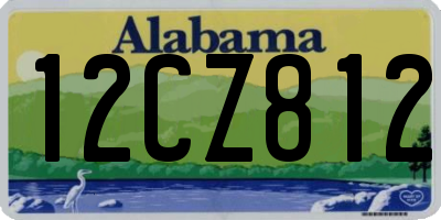 AL license plate 12CZ812