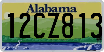 AL license plate 12CZ813