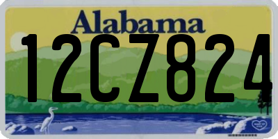 AL license plate 12CZ824