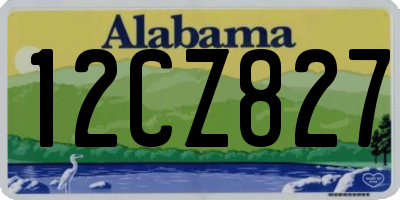AL license plate 12CZ827
