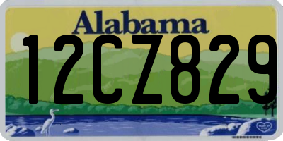 AL license plate 12CZ829