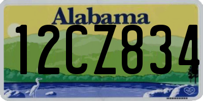 AL license plate 12CZ834