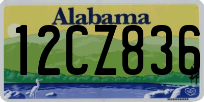 AL license plate 12CZ836