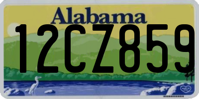AL license plate 12CZ859