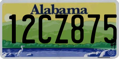 AL license plate 12CZ875