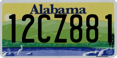 AL license plate 12CZ881