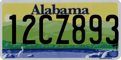 AL license plate 12CZ893