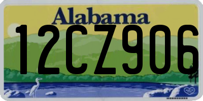 AL license plate 12CZ906
