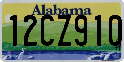 AL license plate 12CZ910