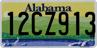 AL license plate 12CZ913