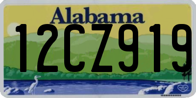 AL license plate 12CZ919