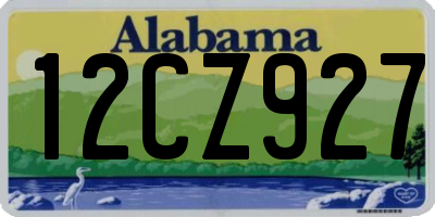 AL license plate 12CZ927