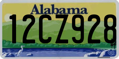 AL license plate 12CZ928