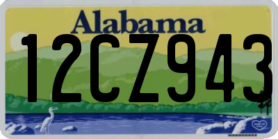 AL license plate 12CZ943