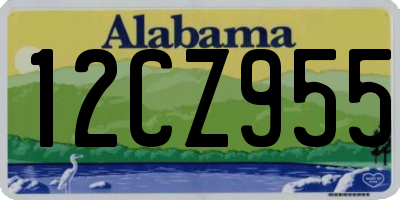 AL license plate 12CZ955