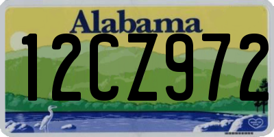 AL license plate 12CZ972