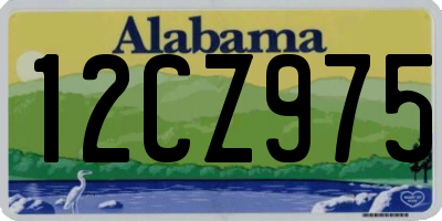 AL license plate 12CZ975