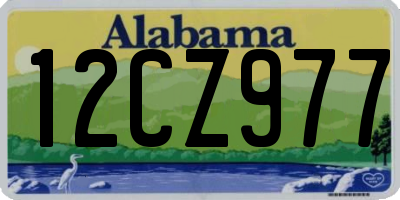 AL license plate 12CZ977