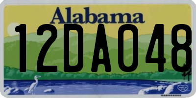 AL license plate 12DA048