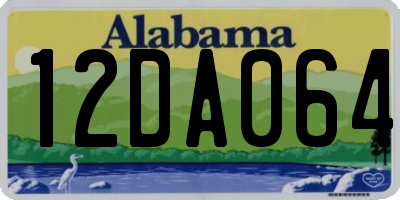 AL license plate 12DA064