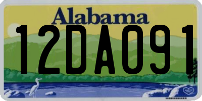 AL license plate 12DA091