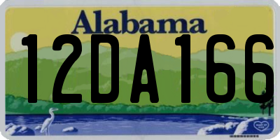AL license plate 12DA166
