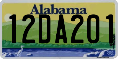 AL license plate 12DA201