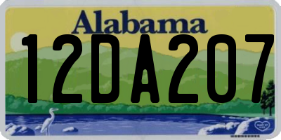 AL license plate 12DA207