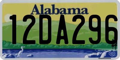 AL license plate 12DA296