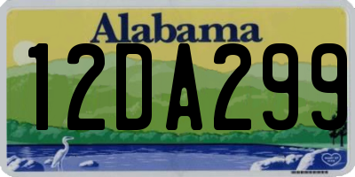AL license plate 12DA299