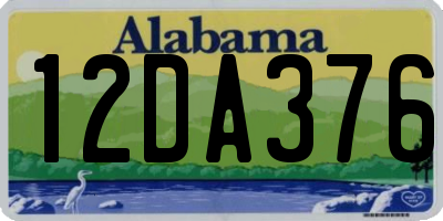 AL license plate 12DA376