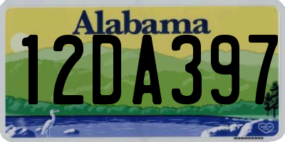 AL license plate 12DA397