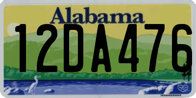 AL license plate 12DA476