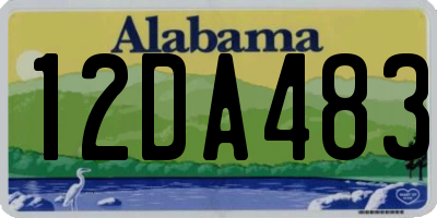 AL license plate 12DA483