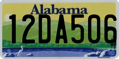 AL license plate 12DA506
