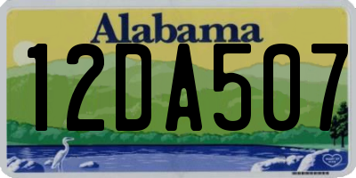 AL license plate 12DA507