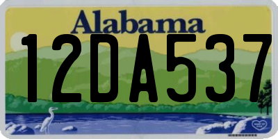 AL license plate 12DA537