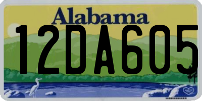 AL license plate 12DA605