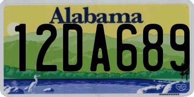 AL license plate 12DA689