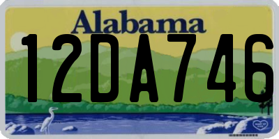 AL license plate 12DA746