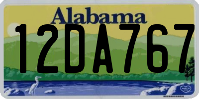 AL license plate 12DA767